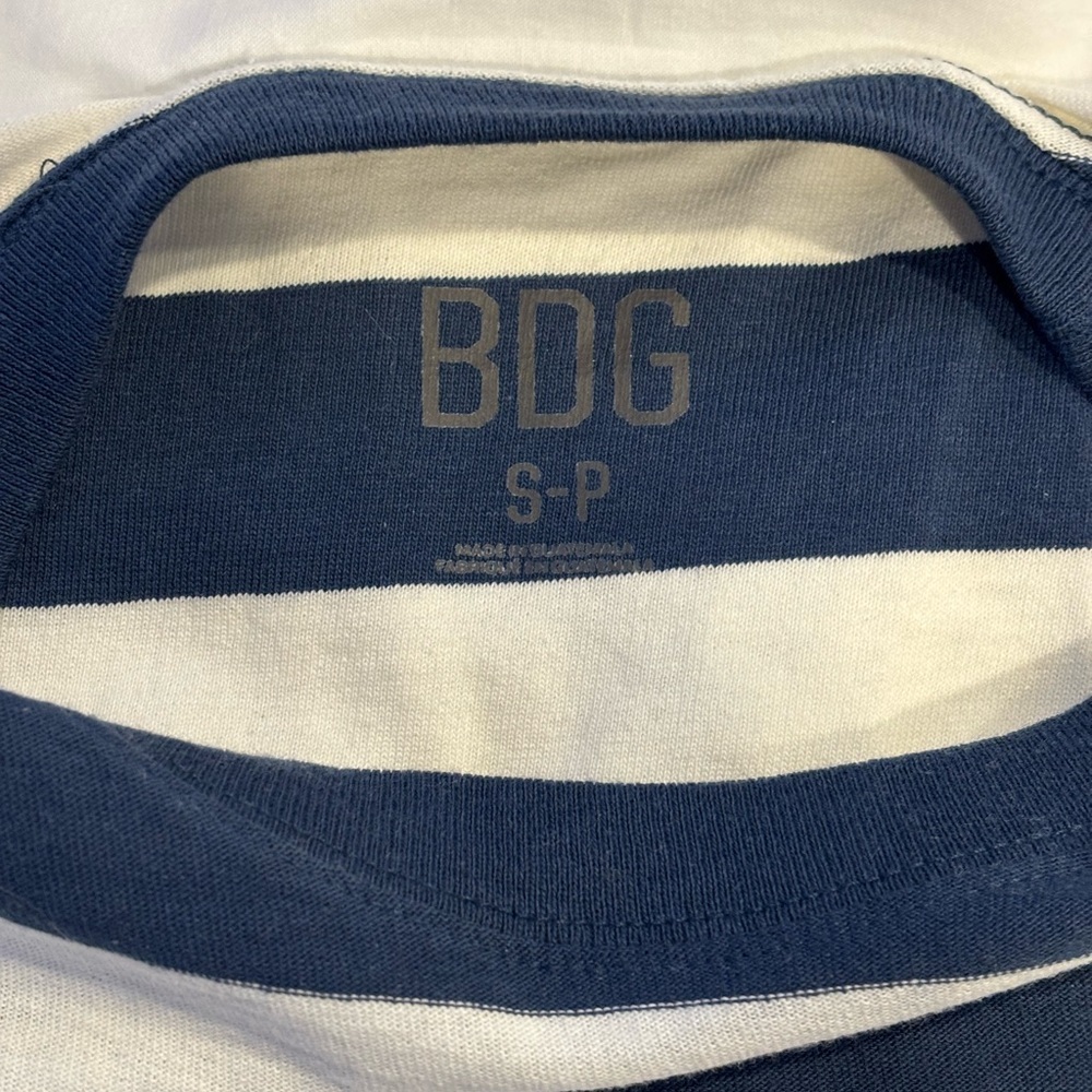 BDG Navy and White Striped Short Sleeve Tee - Picture 8 of 8
